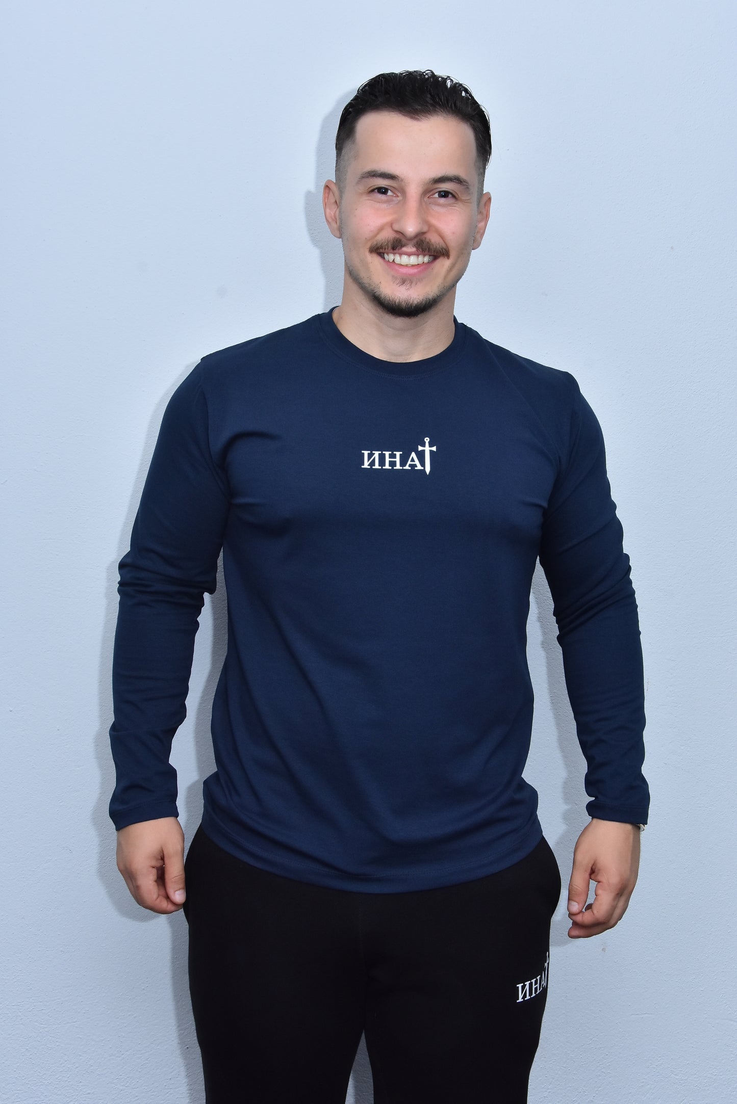 Инат Мајица Дугих Рукава - М2 - Морнарско плава