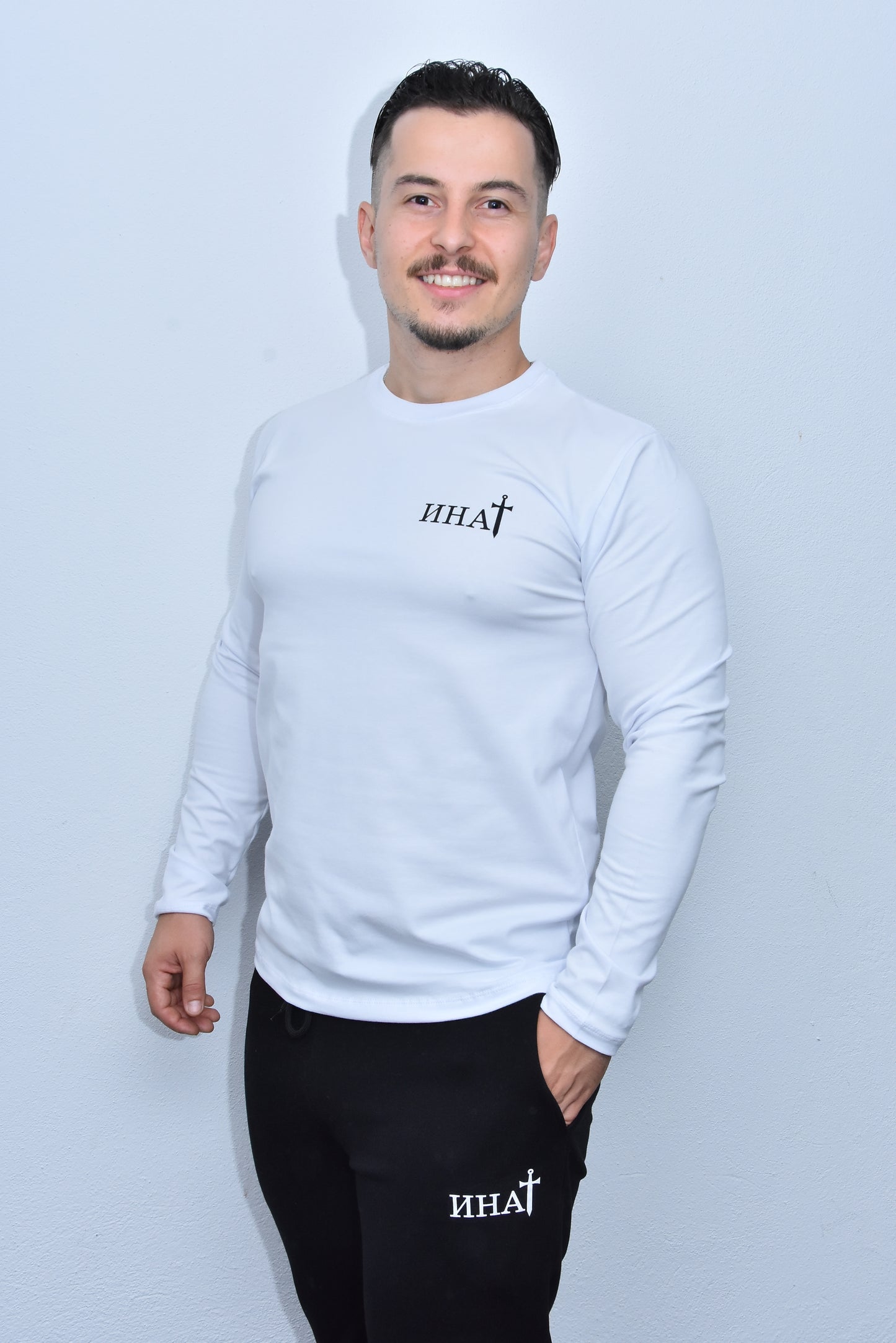 Инат Мајица Дугих Рукава - М3 - Бела