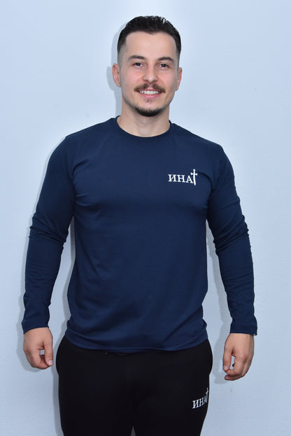 Инат Мајица Дугих Рукава - М3 - Морнарско плава