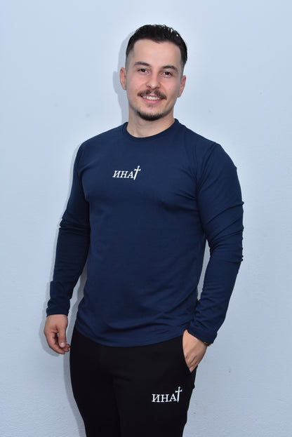 Инат Мајица Дугих Рукава - М2 - Морнарско плава